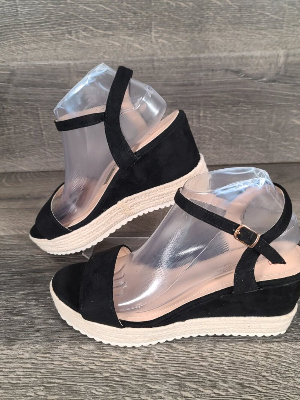 DBDK Fashion Wedges Women's Size 10 Heel Platform Shoes Black - Picture 2 of 12